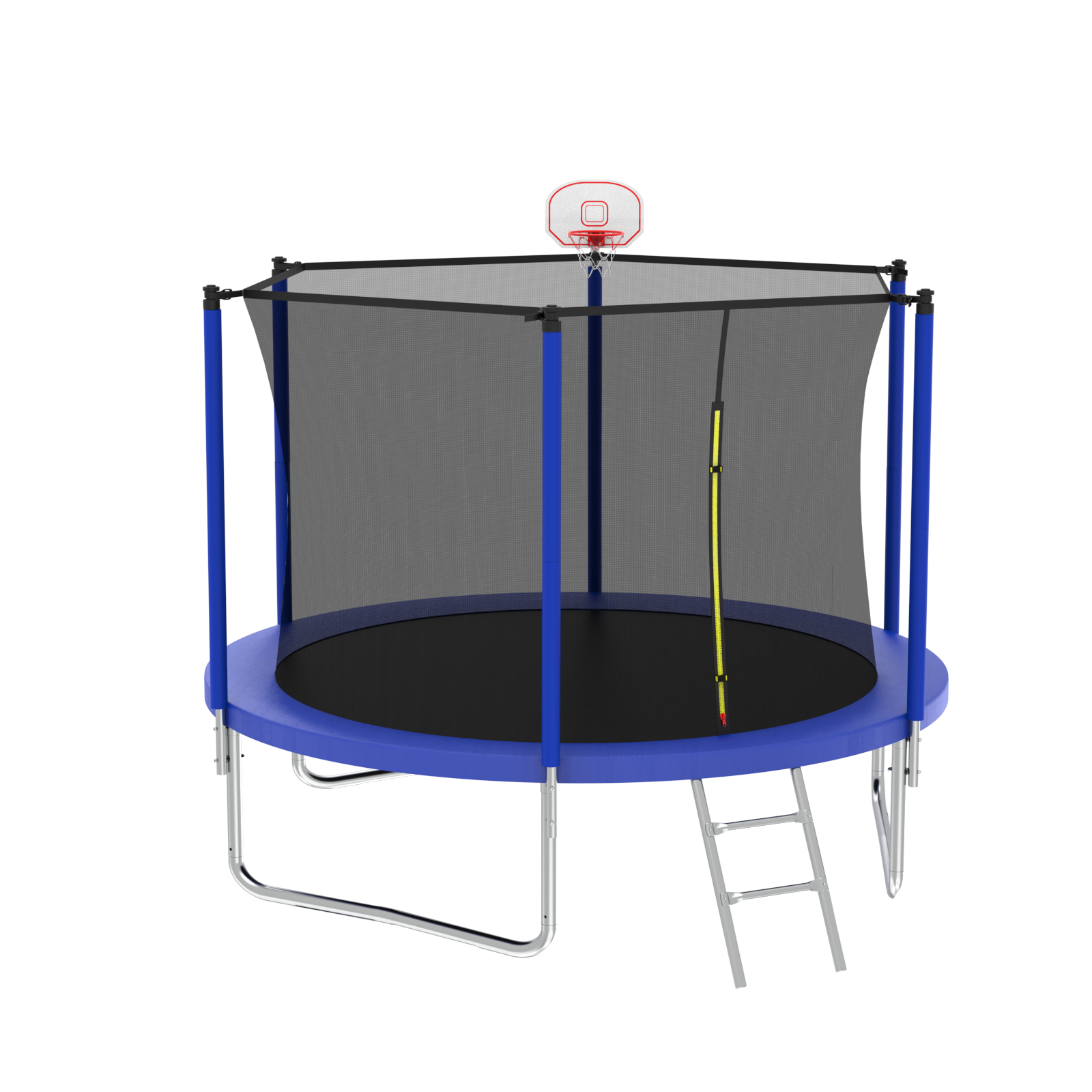 8Ft Trampoline Blue Blue Metal