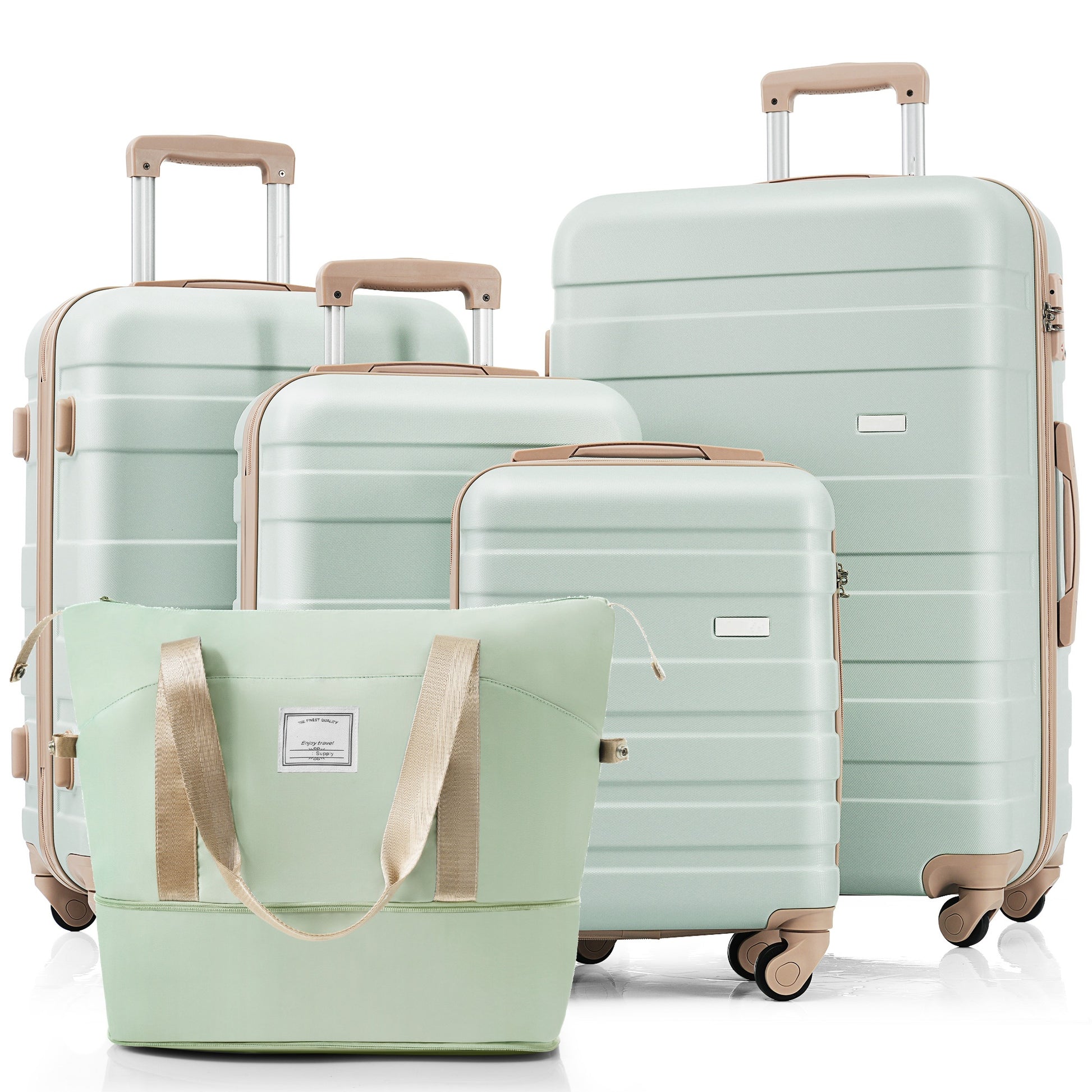 Piece Luggage Set With Expandable Travel Bag Includes 16