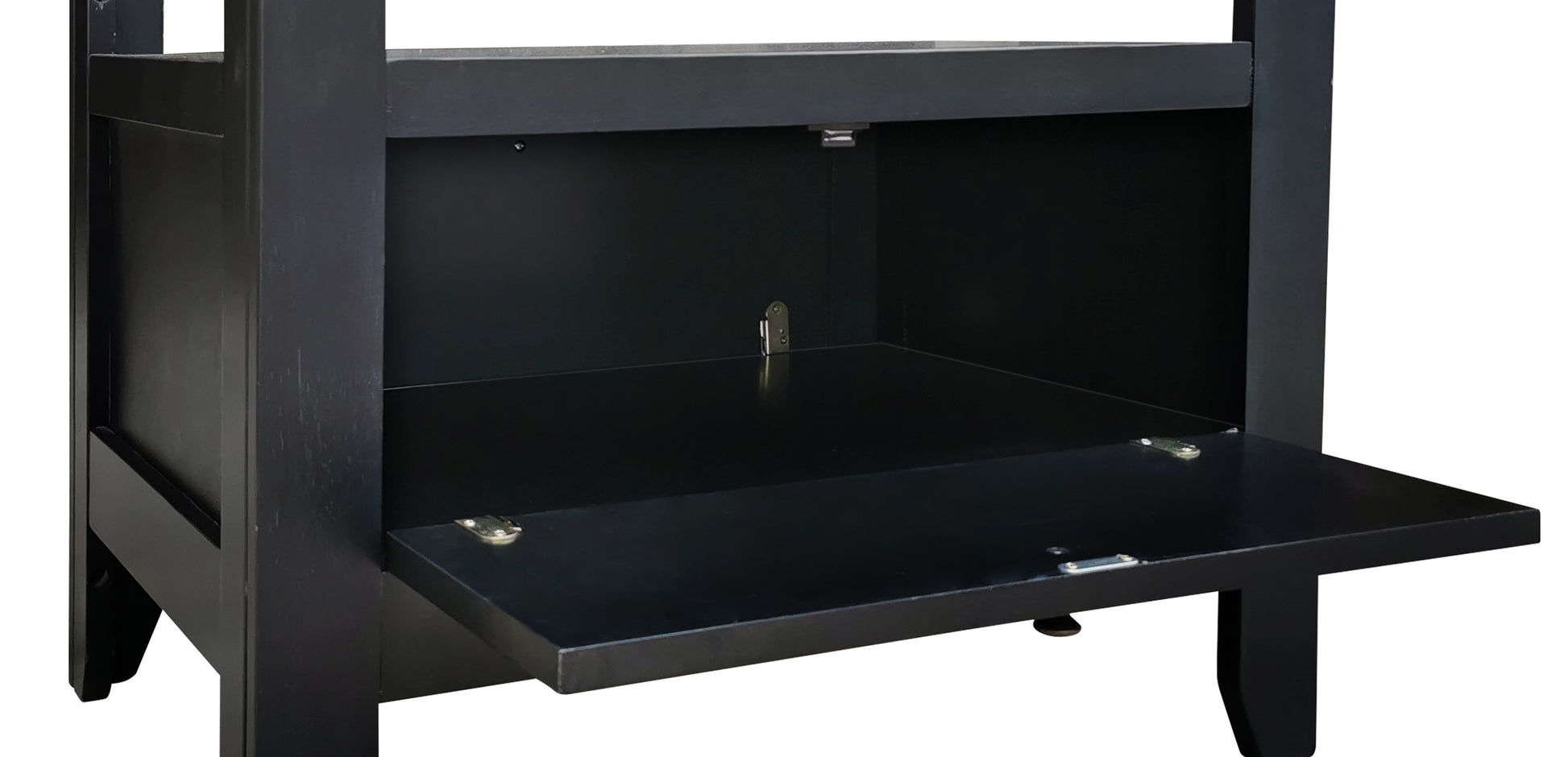 Charcoal Gray Finish Counter Height Table With Base Storage Casual Style Dining Kitchen Furniture 1Pc Charcoal Seats 6 Dining Room Casual Kitchen & Dining Tables Rectangular Wood