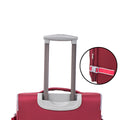 Softside Upright Luggage Set Expandable, Lightweight,4 Piece 20 24 28 32 Claret Red Fabric