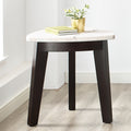 Francis White Marble Top End Table White White Marble