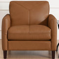 Yorkdale Leather Chair Cognac Down Filling Genuine Leather