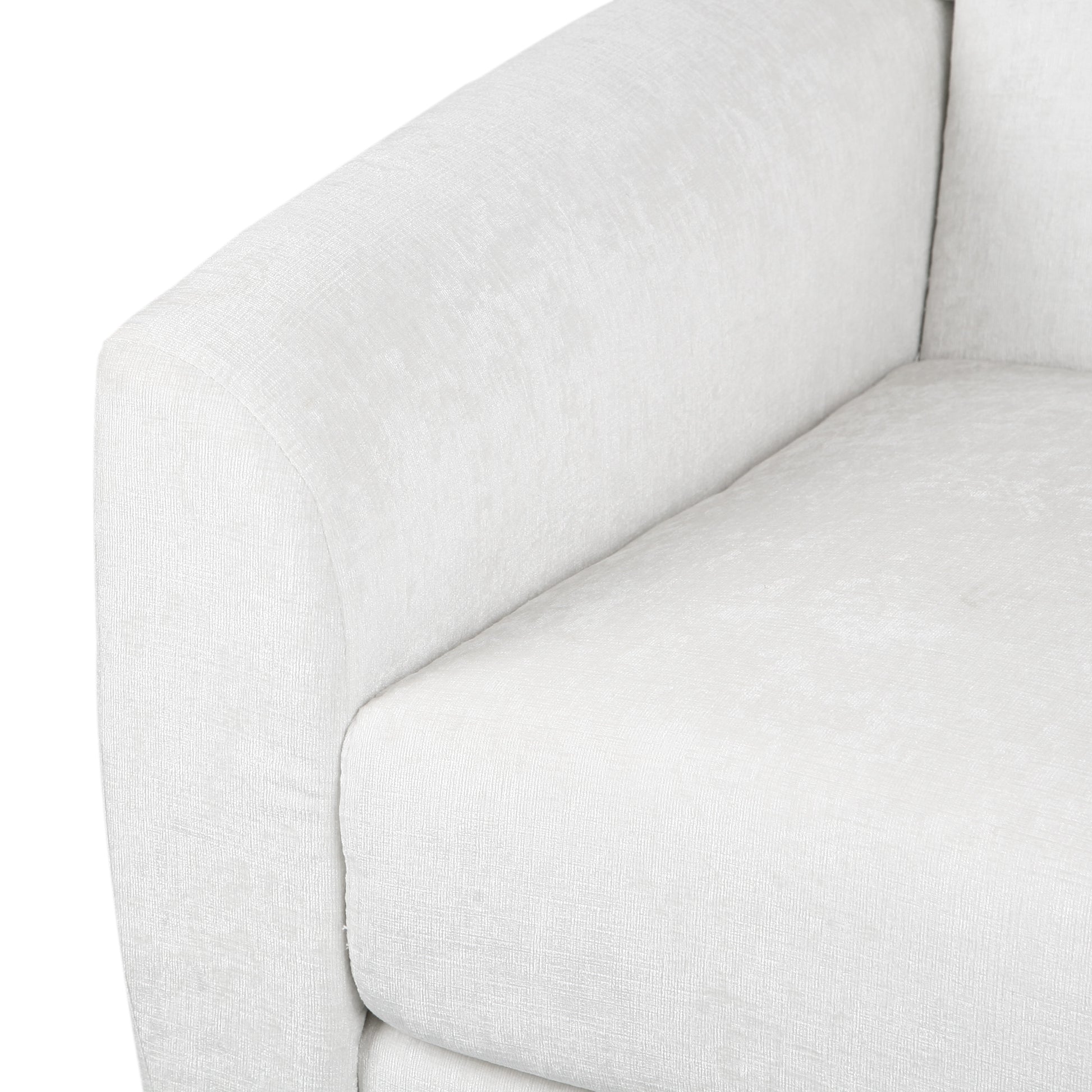 Swivel Chair Ivory Fabric