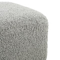 Comfortable Ottoman, Grey Grey Polyester Wood Polyester Or Polyester Blend Backless Solid Casual,Modern Pine Rectangle Armless Polyester Polyester