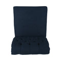 Broxton Tuft Dining Rolltop Kd Mp2 Set Of 2 Navy Blue Fabric