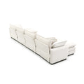 Corduroy Sofamodern Upholstered 4 Seater Corduroy Fabric Sofaoffice Living Room Apartment Comfortable Sofa, Easy To Assemble With 2 Arm Pillows And 4 Throw Pillows Beige Corduroy 4 Seat