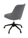 Kinsley Swivel Upholstered Desk Chair Dark Gray Dark Gray Fabric