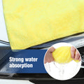 Microfiber Towel, Absorbent, Suitable For Car Cleaning, Kitchen, Glass Scrubbing, Etc., 16*16 Inches, 18 Packs Yellow Microfiber