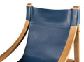 Lima Cobalt Leather Sling Blue Blue Wood