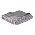 6 Piece Reversible Jacquard Quilt Set With Throw Pillows Grey Taupe Full Queen Grey Taupe Cotton