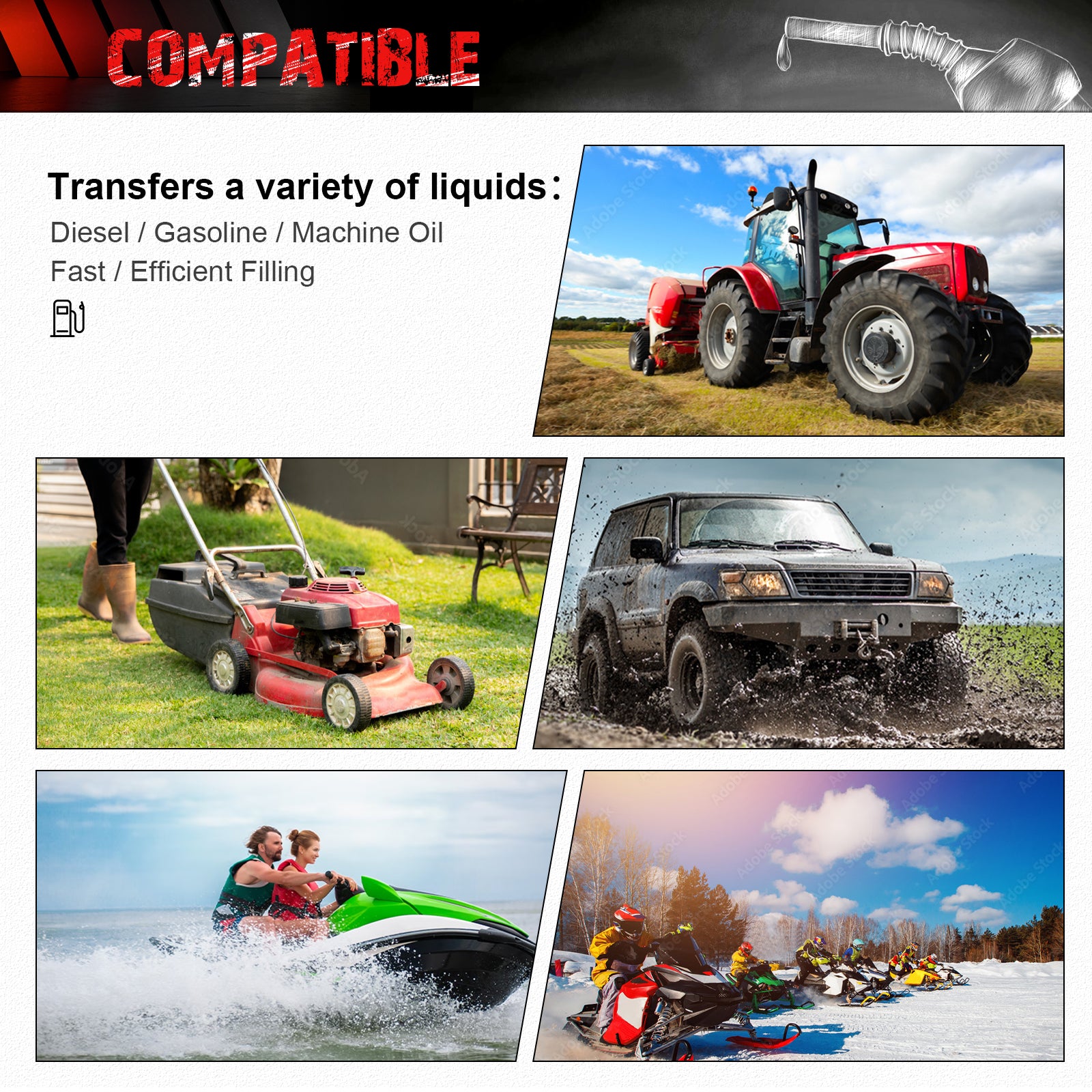 34 Gallon Gas Caddy With Wheels, Fuel Transfer Tank Gasoline Diesel Can,Fuel Storage Tank For Automobiles Atv Car Mowers Tractors Boat Motorcycle Red Red Hdpe