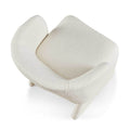 Modern Accent Chair White Single Sofa Chair,Upholstered Side Chair Teddy Comfy Reading Chair For Bedroom Living Room Reception Off White 1Pc Off White Primary Living Space Modern Teddy