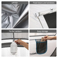 4 6 Persons White Gray Pop Up Boat Tent White Gray Polyethylene