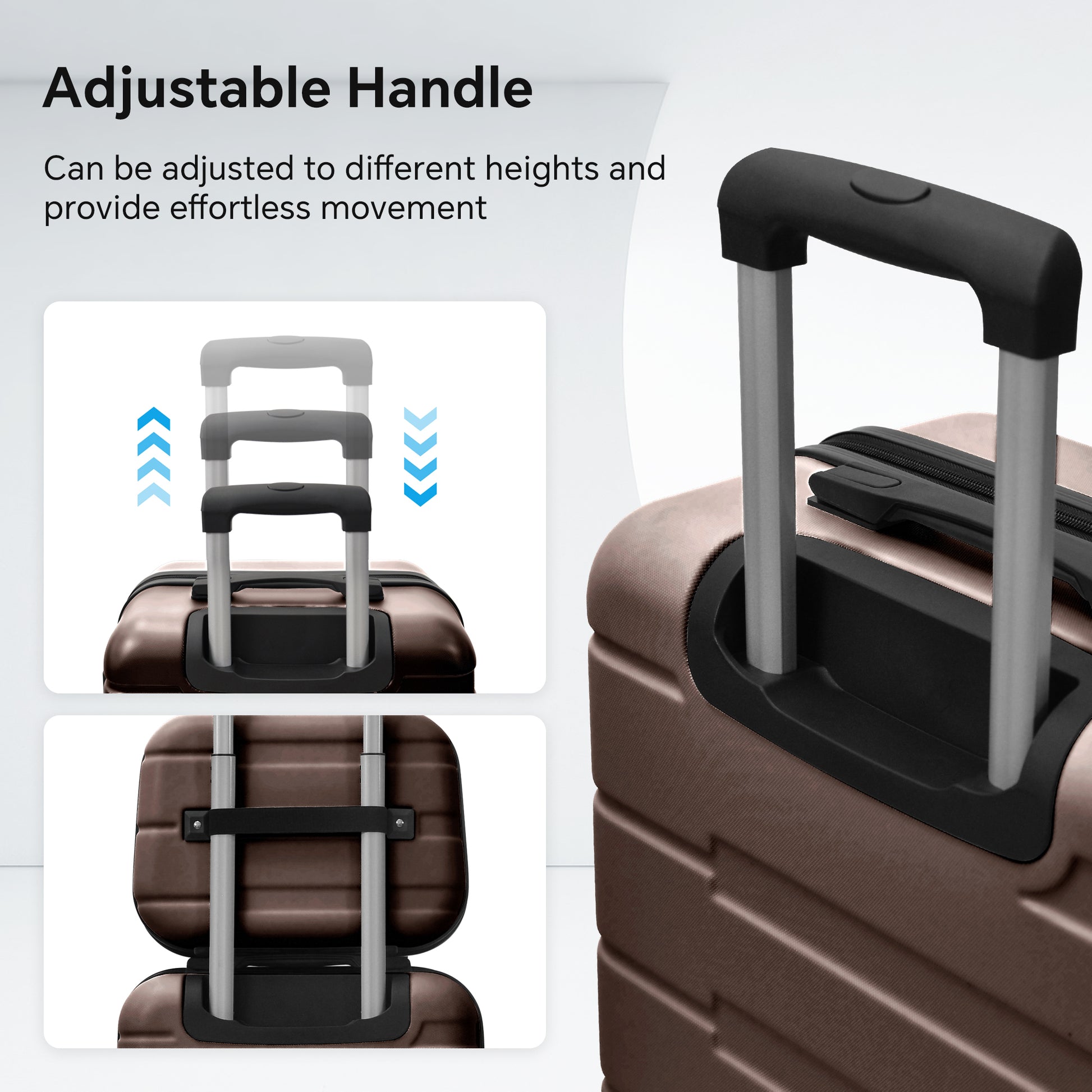 4 Piece Hard Shell Luggage Set,Carry On Suitcase