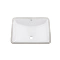 Dax Ceramic Square Single Bowl Undermount Bathroom Basin White Ceramic