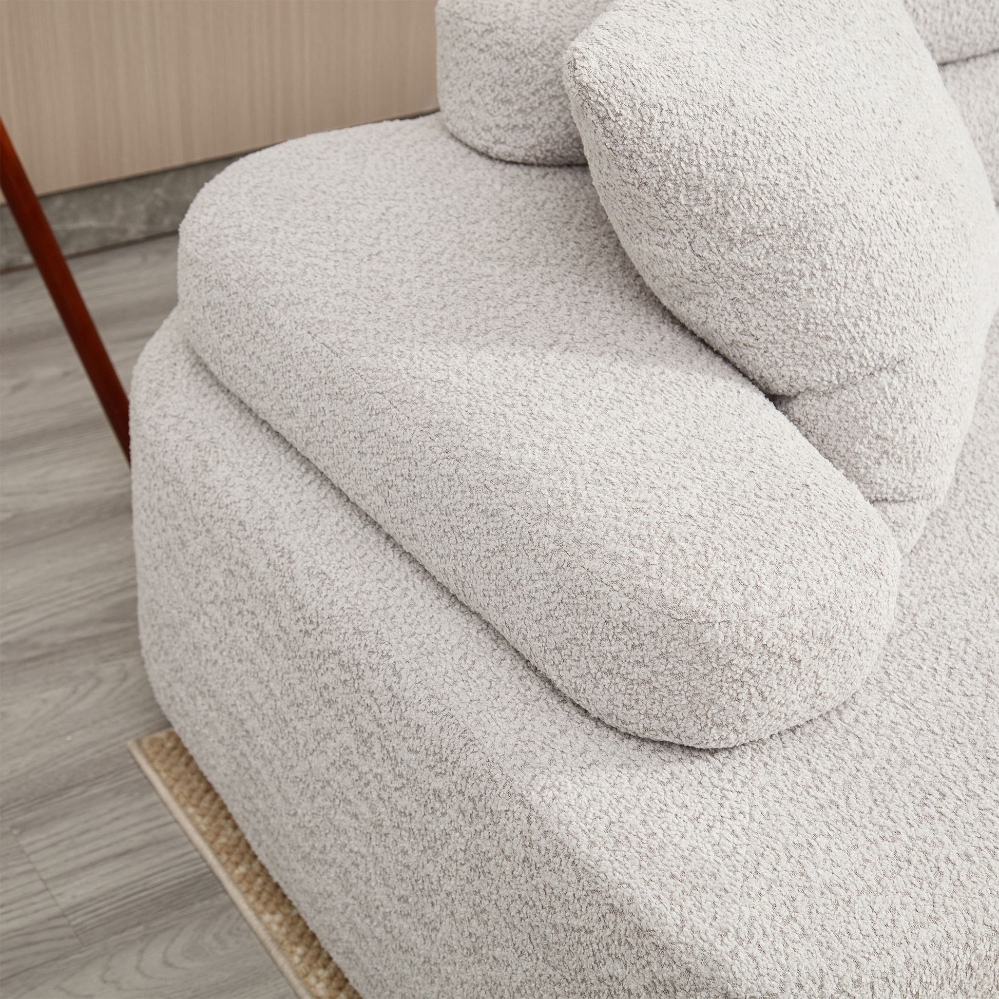 Unique Modeling Design,Upholstered Indoor Furniture,Foam Filled Sleeper Sofa Bed For Living Room,Bedroom,3 Colors Light Gray Primary Living Space Modern Foam Polyester 4 Seat