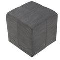 Drake Ottoman Gray Fabric