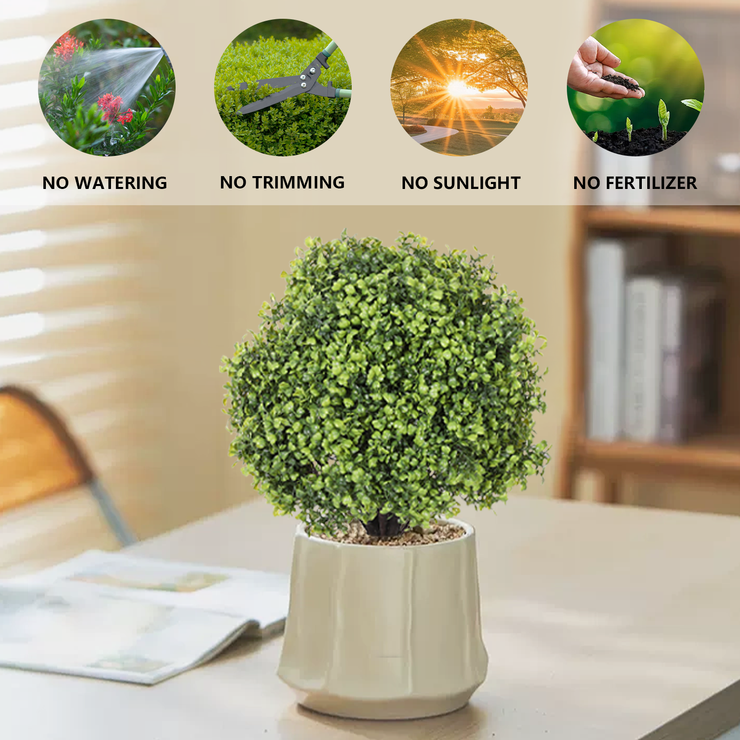 plastic desk plant Green Grass Potted For Home Bathroom Office Desk Decor Wholesale Artif