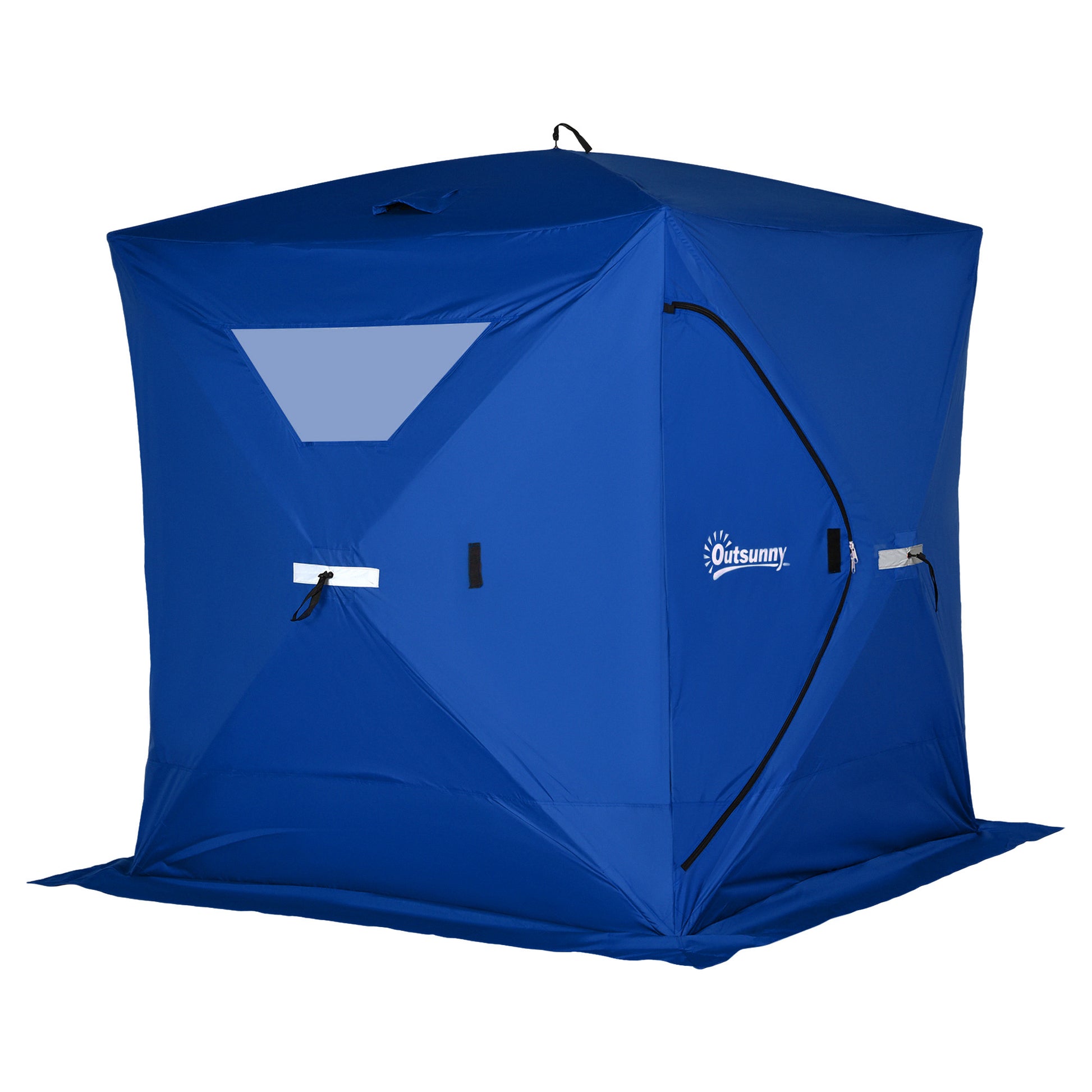 pop up fishing tents Outsunny 2 4 People Ice Fishing Shelter, Pop Up Portable Ice Fishing T