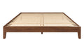 Nix King Platform Bed Brown King Brown Wood