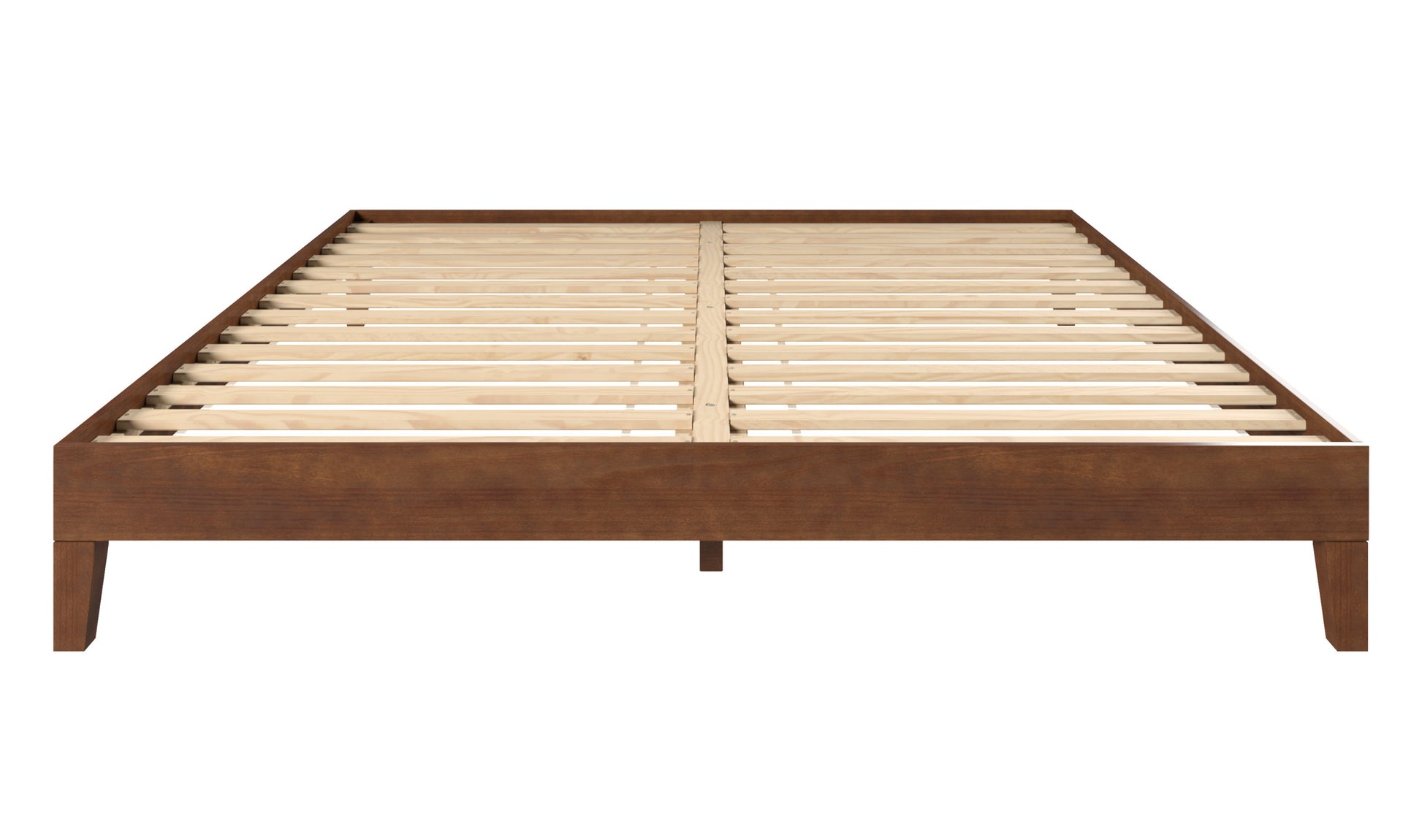 Nix King Platform Bed Brown King Brown Wood