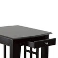 Cassidy 3 Piece Table Set Black Black Wood