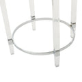 Round End Table Clear Glass