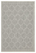 Sunshine Gc Har2006 Silver 5 Ft. 3 In. X 7 Ft. 3 In. Indoor Outdoor Area Rug Silver Polyester Polypropylene