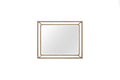 Mirror In Latte Finish Light Brown Solid Wood Mdf Glass