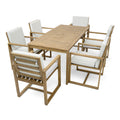 Patio Dining Set Outdoor Dining Table and Chair Set yes-light teak-weather resistant frame-water