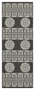 Sunshine Gc Har2023 Anthracite 2 Ft. 7 In. X 7 Ft. 3 In. Indoor Outdoor Area Rug Anthracite Polyester Polypropylene