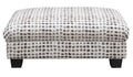 Andie Ink Dot Ottoman White Foam Engineered Wood