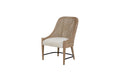 Cane Backed Host Chair In Sand Colored Finish Set Of 2 Sand Solid Wood Mdf