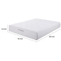 Eastern King Size Mattress With High Density Memory Foam, White White Foam King