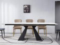 Modern Extendable Dining Table, Maximum Expanded 79