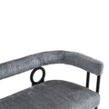 Coolmore Modern Loveseat 2 Seater Sofa Chenille Fabric Couch With Arms And Metal Legs For Living Room, Home Office, Studio Gray Chenille Gray Primary Living Space Soft Foam Chenille