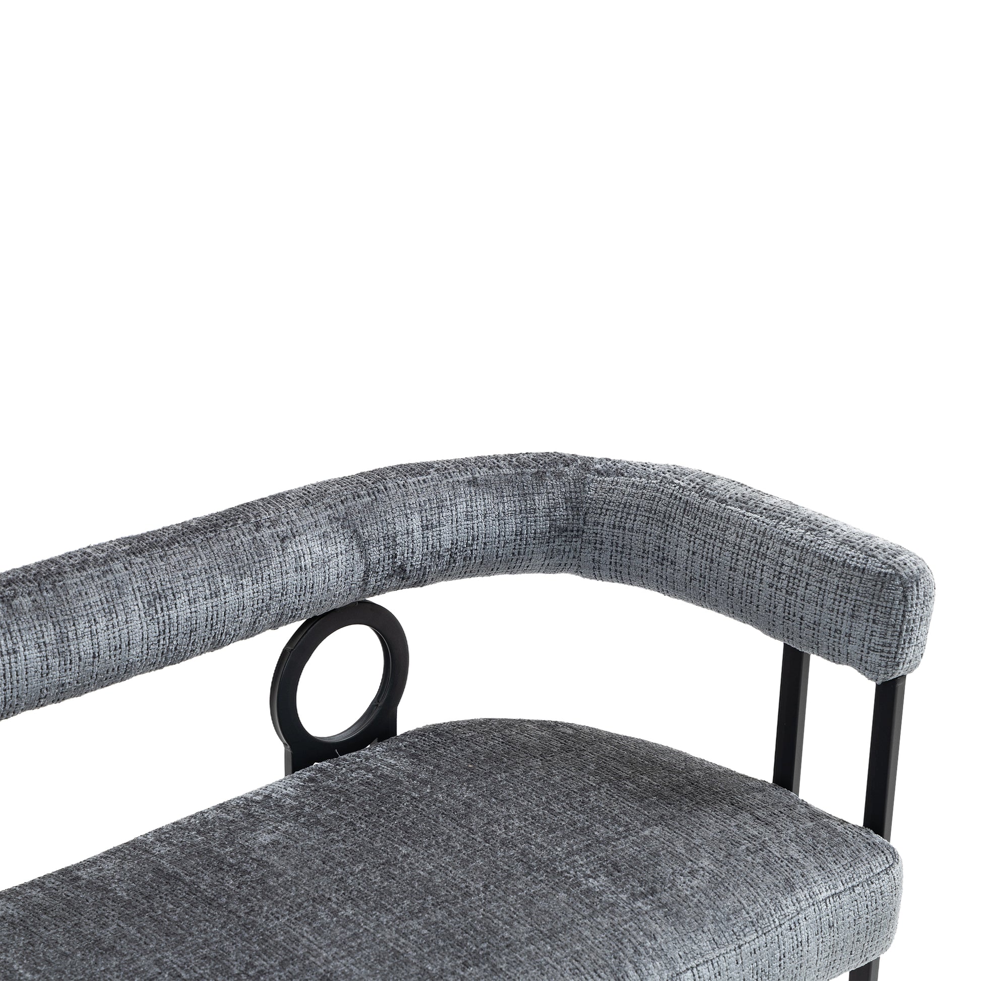 Coolmore Modern Loveseat 2 Seater Sofa Chenille Fabric Couch With Arms And Metal Legs For Living Room, Home Office, Studio Gray Chenille Gray Primary Living Space Soft Foam Chenille