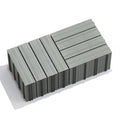 Patio Floor Tiles Pack Of 11 Wpc Wood Plastic Composite Patio Deck Tiles Diy Interlocking Decking Tiles, Quick Deck Floor Tile, Court Tile, Water Resistant Indoor Outdoor 11.8