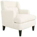 Upholstered Accent Chair Tufted Armchair For Living Room And Bedroom, Beige Beige Birch Foam Teddy