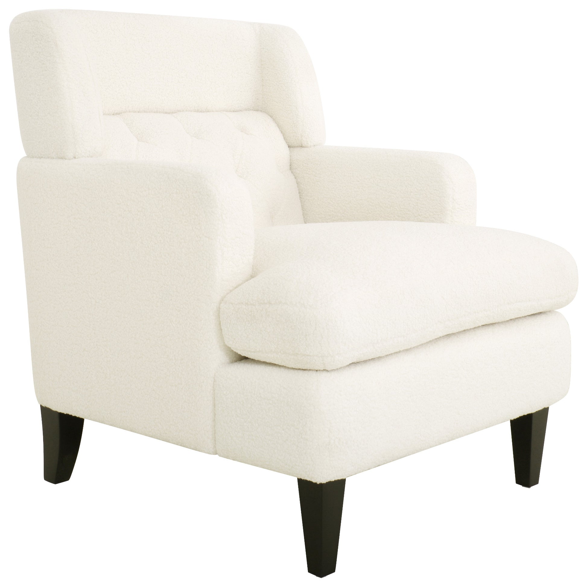 Upholstered Accent Chair Tufted Armchair For Living Room And Bedroom, Beige Beige Birch Foam Teddy