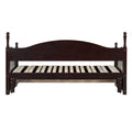 Wooden Twin Size Daybed With Twin Size Trundle, Extendable Daybed With Two Storage Drawers, Espresso Expected Arrival Time:9.12 Twin Espresso Wood