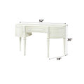 Dorothy Vanity Desk W Mirror, Ivory Finish Bd02271 Ivory Wood