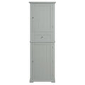 Tall Bathroom Storage Cabinet, Freestanding Storage Cabinet With Drawer And Adjustable Shelf, Mdf Board With Painted Finish, Grey Old Sku:Wf312727Aae Grey Mdf