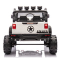 24V Kids Ride On 400W Electric Toy Car W Parents Control,Four Wheel Suspension,Front And Rear Led Searchlight,With Bluetooth,Mp3,Usb,Music,Volume Adjustment,Light Control And Power Display For Kids 3 White Polypropylene