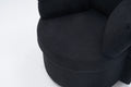 029 Teddy Fabric Swivel And Storage Chair With Back Cushion For Living Room,Black Black Primary Living Space Modern Foam Teddy