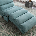 Coolmore Linen Massage Chaise Lounge Indoor With Remote Control,Ergonomic Electric Massage Long Lounger With 5 Modes For Office, Living Room,Bedroom Teal Teal Foam Linen