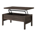 Walnut Coffee Table With Lift Top Walnut Primary Living Space Rectangular Wood Metal