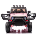 24V Kids Ride On Car W Parents Remote Control,400W Motor,Four Wheel Suspension,Adjustable Speed,Usb,Mp3,Music,Bluetooth,Large Display Screen,Power Display,Portable Handle,Safety Belt For Kids Aged 3 . Pink 50 99 Lbs Polypropylene