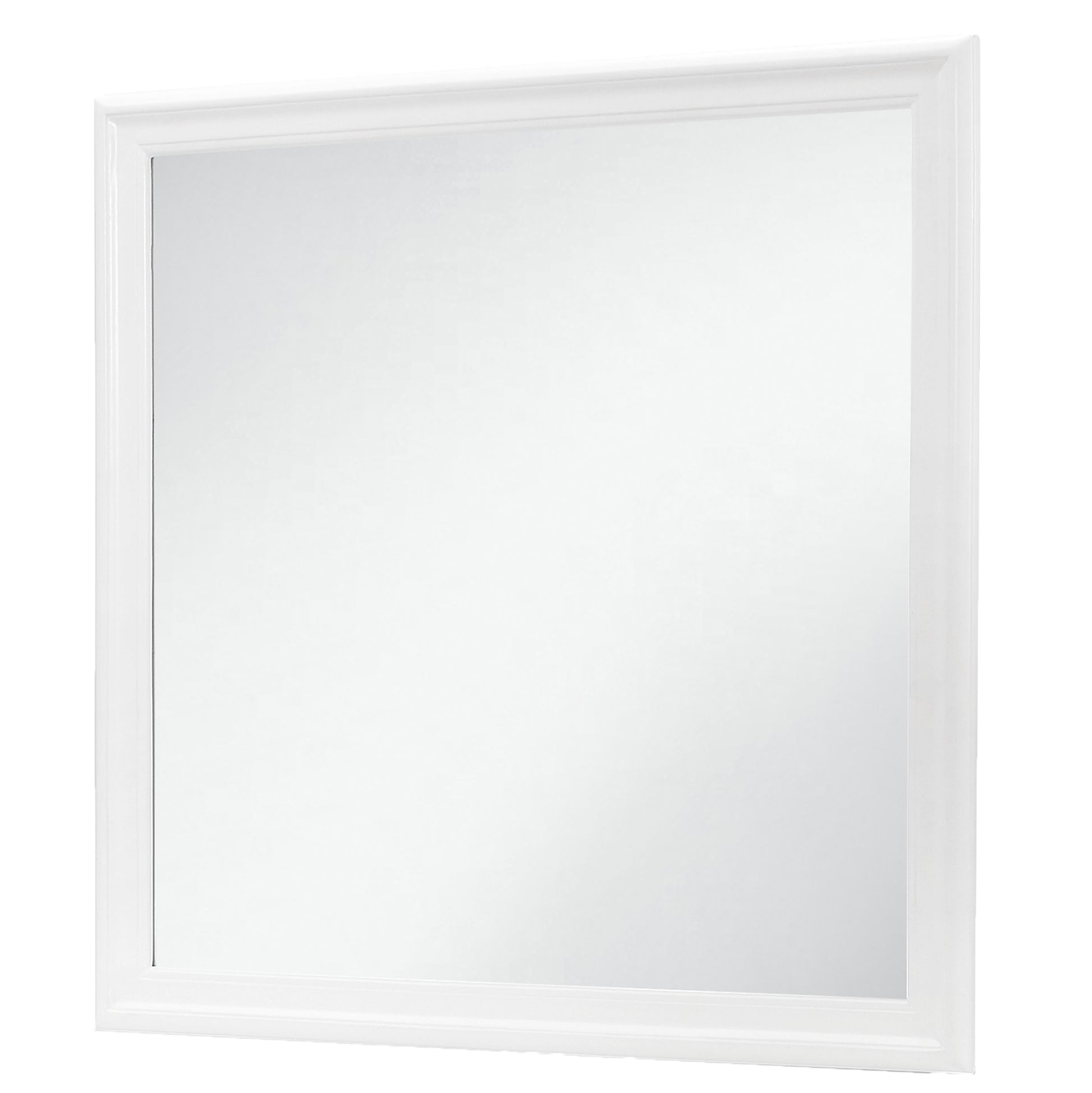 Charlston White Mirror White Solid Wood Mdf