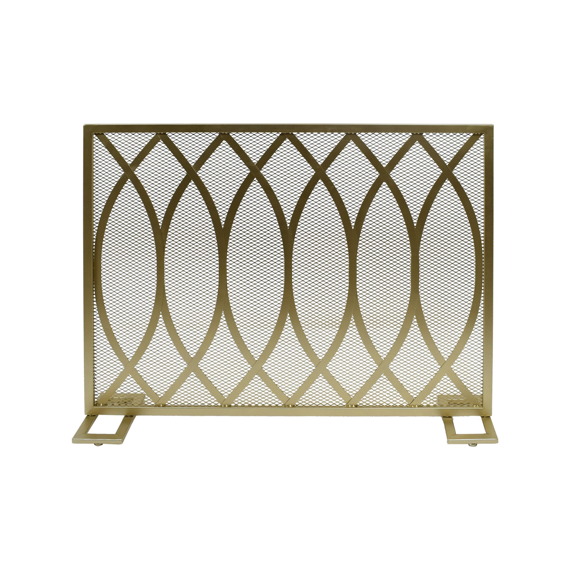 Fire Screen Gold Iron